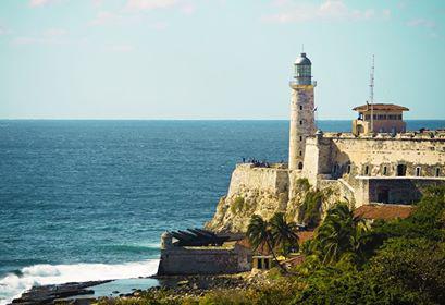 Vista panorámica del faro del Cartillo de los Tres Reyes Magos del Morro