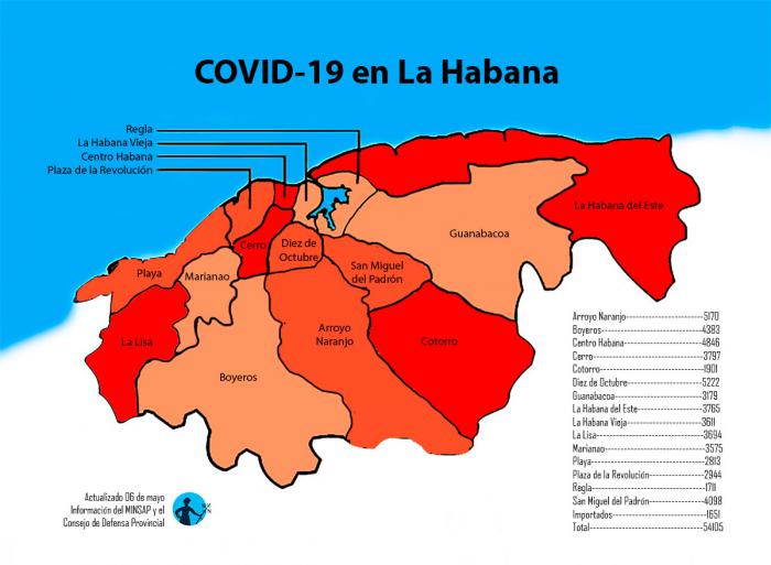 COVID-19 en La Habana 6 de mayo de 2021